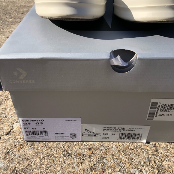 RICK OWENS x Converse DRKSTAR OX (SZ 10.5) - Picture 7 of 8